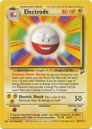Electrode 25 130 Rare Base Set 2 Singles Electrode 25 130 Rare Base Set 2 Singles