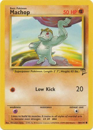 Machop 78 130 Common Base Set 2 Singles Machop 78 130 Common Base Set 2 Singles