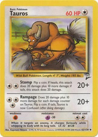 Tauros 62 130 Uncommon Tauros 62 130 Uncommon