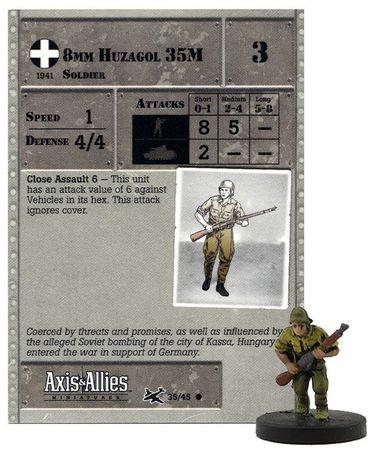 WOTC Axis & Allies Miniatures 1939-1945 4/60 SMLE No 4 Rifle
