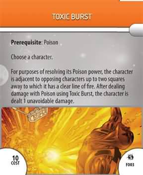 Toxic Burst F003 Feat Card Supernova Marvel Heroclix Marvel Supernova Toxic Burst F003 Feat Card Supernova Marvel Heroclix Marvel Supernova
