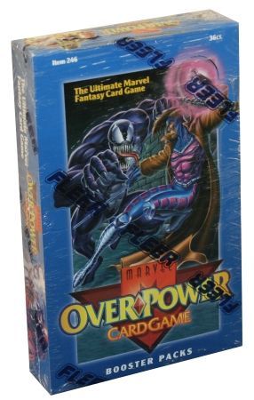 36 Packs CCG Factory Sealed Booster Box RARE Marvel Overpower Mission Control 