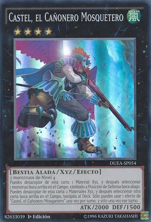 Castel el Canonero Mosquetero DUEA SP054 Super Rare 1st Edition Spanish Yugioh Cards Castel el Canonero Mosquetero DUEA SP054 Super Rare 1st Edition Spanish Yugioh Cards