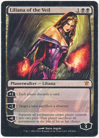 Liliana of the Veil Heavily Played 20901 Innistrad Innistrad Singles Liliana of the Veil Heavily Played 20901 Innistrad Innistrad Singles