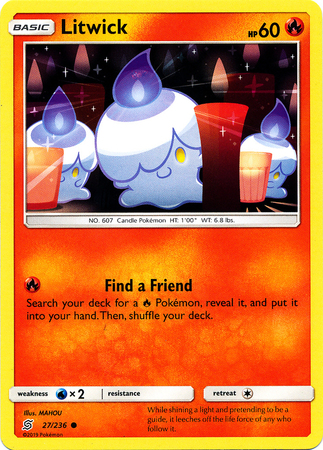 Litwick 27 236 Common Sun Moon Unified Minds Singles Litwick 27 236 Common Sun Moon Unified Minds Singles