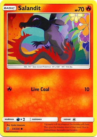 Salandit 33 236 Common Sun Moon Unified Minds Singles Salandit 33 236 Common Sun Moon Unified Minds Singles