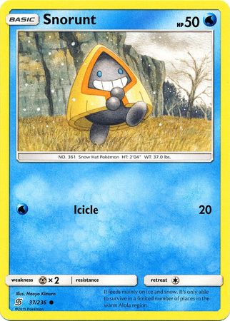 Snorunt 37 236 Common Sun Moon Unified Minds Singles Snorunt 37 236 Common Sun Moon Unified Minds Singles
