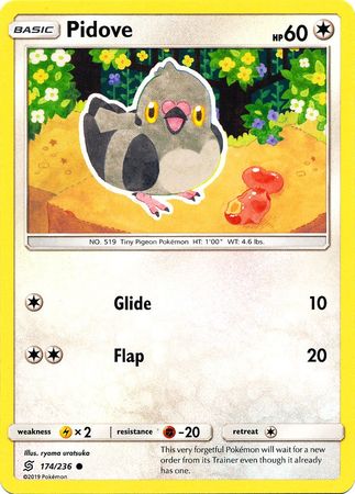 Pidove 174 236 Common Sun Moon Unified Minds Singles Pidove 174 236 Common Sun Moon Unified Minds Singles