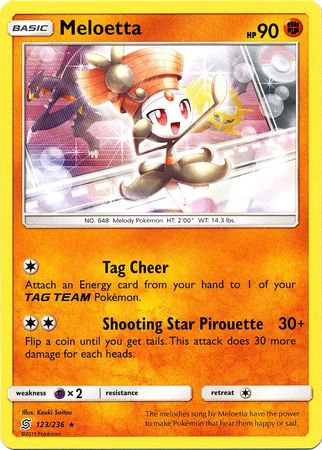 Meloetta 123 236 Rare Sun Moon Unified Minds Singles Meloetta 123 236 Rare Sun Moon Unified Minds Singles