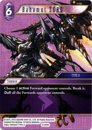 Bahamut ZERO 9 093H Hero Opus IX Collection Singles Bahamut ZERO 9 093H Hero Opus IX Collection Singles