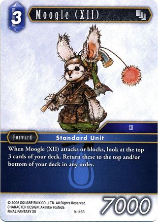 Moogle XII 9 116R Rare Moogle XII 9 116R Rare