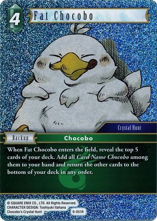 Fat Chocobo 9 051R Rare Foil Fat Chocobo 9 051R Rare Foil