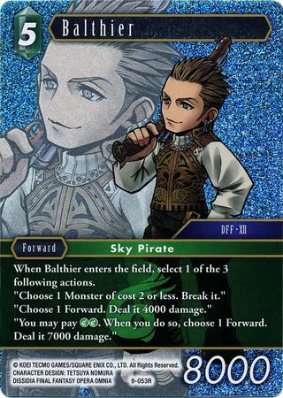 Balthier 9 053R Rare Foil Balthier 9 053R Rare Foil