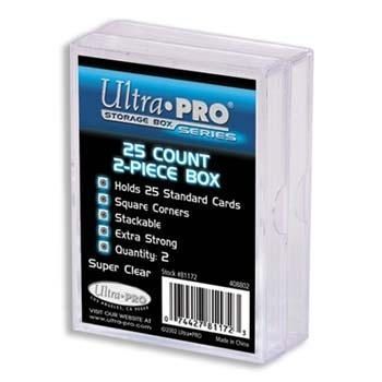 Ultra Pro 2 Piece 25ct Clear Card Storage Box 2 Count UP81172 Deck Boxes Gaming Storage Ultra Pro 2 Piece 25ct Clear Card Storage Box 2 Count UP81172 Deck Boxes Gaming Storage