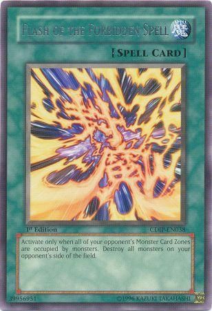 Flash of the Forbidden Spell CDIP EN038 Rare 1st Edition Cyberdark Impact CDIP 1st Edition Singles Flash of the Forbidden Spell CDIP EN038 Rare 1st Edition Cyberdark Impact CDIP 1st Edition Singles
