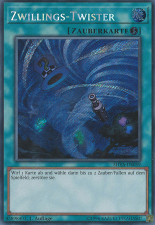 Swillings Twister SHVA DE059 Secret Rare 1st Edition German Yugioh Cards Swillings Twister SHVA DE059 Secret Rare 1st Edition German Yugioh Cards