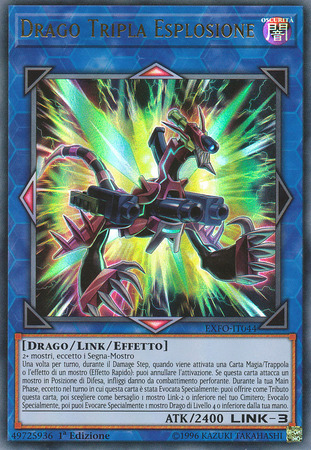 Drago Tripla Esplosione EXFO IT044 Ultra Rare 1st Edition Italian Yugioh Cards Drago Tripla Esplosione EXFO IT044 Ultra Rare 1st Edition Italian Yugioh Cards