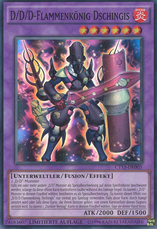 D D D Flammenkonig Dschingis CT13 DE005 Super Rare D D D Flammenkonig Dschingis CT13 DE005 Super Rare