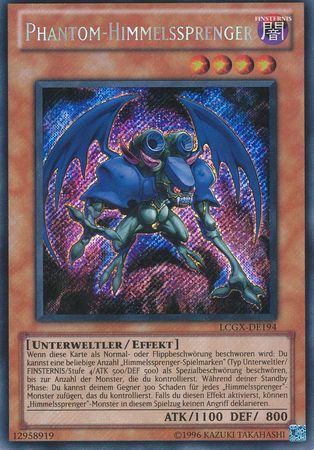 Phantom Himmelssprenger LCGX DE194 Secret Rare German Yugioh Cards Phantom Himmelssprenger LCGX DE194 Secret Rare German Yugioh Cards