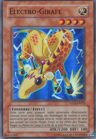 Electro Girafe TSHD FR025 Super Rare French Yugioh Cards Electro Girafe TSHD FR025 Super Rare French Yugioh Cards