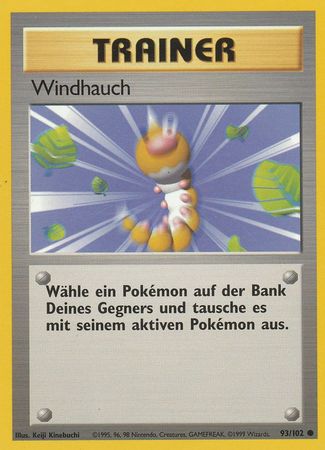 Windhauch Gust of Wind 93 102 Common Unlimited Base Set German Windhauch Gust of Wind 93 102 Common Unlimited Base Set German