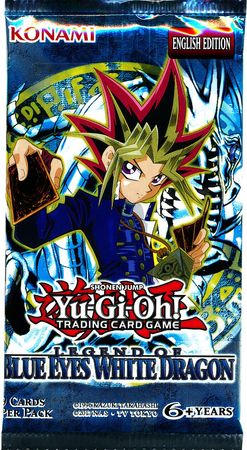 Yu-Gi-Oh LOB Unlimited Legend of Blue Eyes White Dragon Blister Pack Sealed 2002 