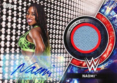 Naomi 04 10 Royal Rumble 2018 Mat Relic Signed Naomi 04 10 Royal Rumble 2018 Mat Relic Signed