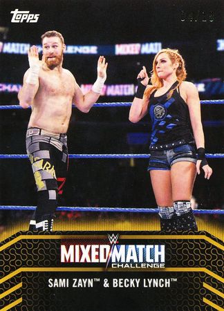 Sami Zayn Becky Lynch 04 10 Mixed Match 2018 Sami Zayn Becky Lynch 04 10 Mixed Match 2018