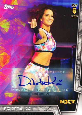 Dakota Kai 146 199 1st NXT 2018 Signed WWE Topps Dakota Kai 146 199 1st NXT 2018 Signed WWE Topps