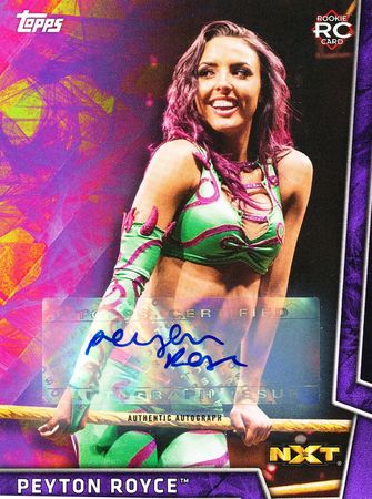Peyton Royce 42 99 NXT 2018 Signed WWE Topps Peyton Royce 42 99 NXT 2018 Signed WWE Topps