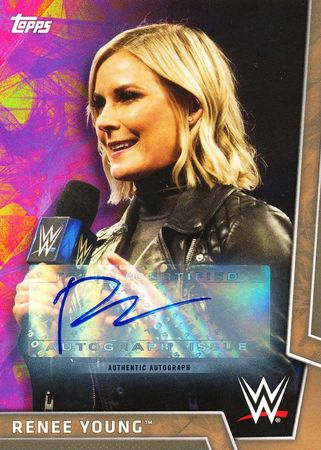 Renee Young 37 75 WWE 2018 Signed Renee Young 37 75 WWE 2018 Signed