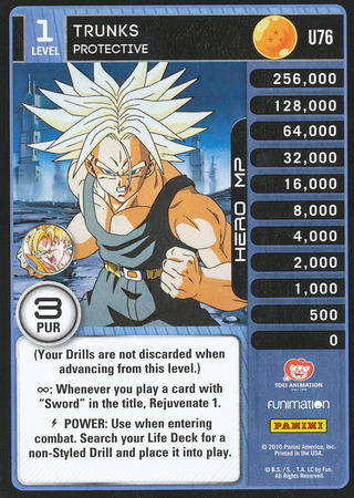 Trunks Protective Uncommon U76 Dragon Ball Z Panini Vengeance Trunks Protective Uncommon U76 Dragon Ball Z Panini Vengeance