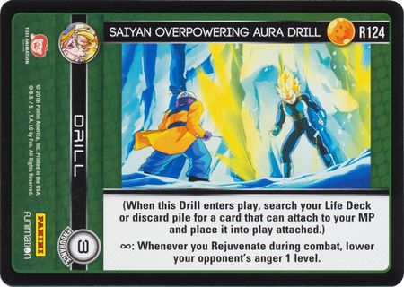 Saiyan Overpowering Aura Drill Rare R124 Dragon Ball Z Panini Vengeance Saiyan Overpowering Aura Drill Rare R124 Dragon Ball Z Panini Vengeance