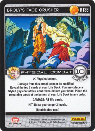 Broly 303 242 302 200 302 231s Face Crusher Rare R138 Dragon Ball Z Panini Vengeance Broly 303 242 302 200 302 231s Face Crusher Rare R138 Dragon Ball Z Panini Vengeance