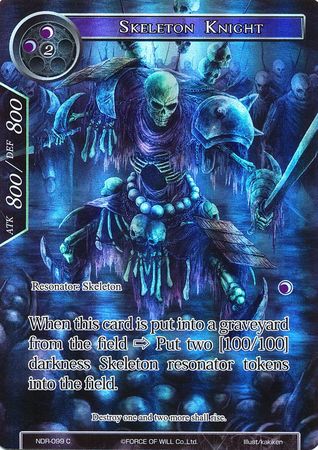 Skeleton Knight NDR 099 Common Foil Full Art Force of Will New Dawn Rises Skeleton Knight NDR 099 Common Foil Full Art Force of Will New Dawn Rises