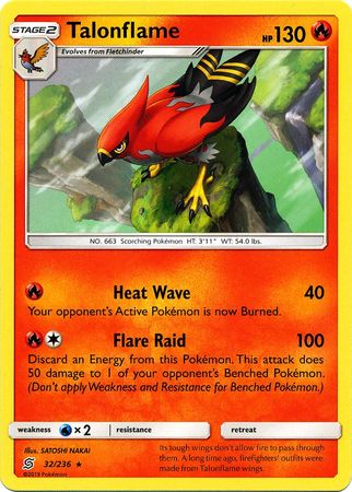 Talonflame 32 236 Rare Sun Moon Unified Minds Singles Talonflame 32 236 Rare Sun Moon Unified Minds Singles