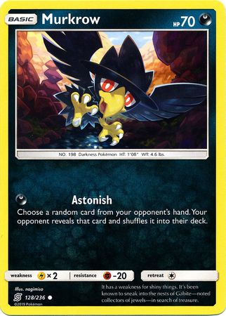 Murkrow 128 236 Common Sun Moon Unified Minds Singles Murkrow 128 236 Common Sun Moon Unified Minds Singles