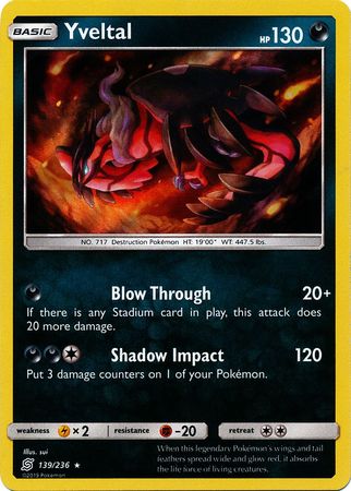 Yveltal 139 236 Holo Rare Yveltal 139 236 Holo Rare