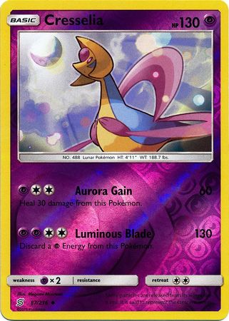 Cresselia 87 236 Uncommon Reverse Holo Sun Moon Unified Minds Reverse Holo Singles Cresselia 87 236 Uncommon Reverse Holo Sun Moon Unified Minds Reverse Holo Singles