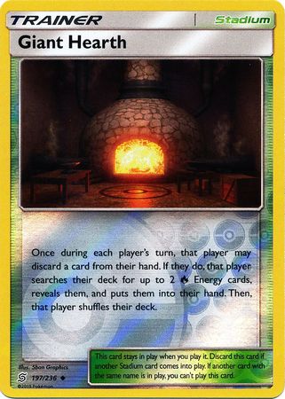 Unified Minds 4x Giant Hearth 197/236 Uncommon NM-Mint Pokemon SM11