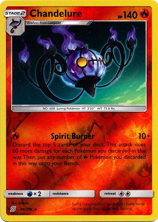 Chandelure 30 236 Holo Rare Reverse Holo Sun Moon Unified Minds Reverse Holo Singles Chandelure 30 236 Holo Rare Reverse Holo Sun Moon Unified Minds Reverse Holo Singles