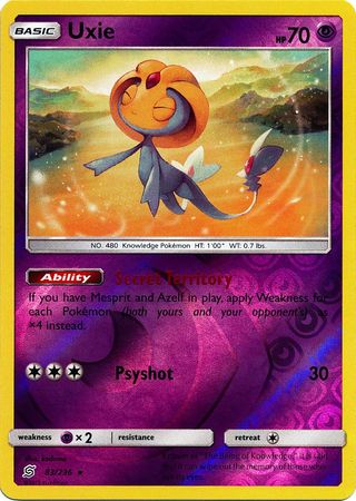 Uxie 83 236 Holo Rare Reverse Holo Uxie 83 236 Holo Rare Reverse Holo