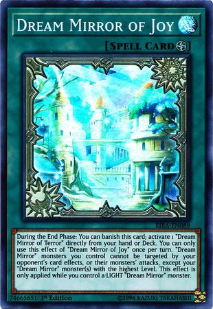 Dream Mirror of Joy RIRA EN089 Super Rare 1st Edition Rising Rampage RIRA 1st Edition Singles Dream Mirror of Joy RIRA EN089 Super Rare 1st Edition Rising Rampage RIRA 1st Edition Singles