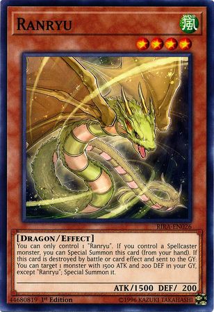 Ranryu RIRA EN026 Common 1st Edition Rising Rampage RIRA 1st Edition Singles Ranryu RIRA EN026 Common 1st Edition Rising Rampage RIRA 1st Edition Singles