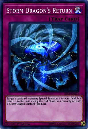 Storm Dragon s Return RIRA EN077 Super Rare 1st Edition Storm Dragon s Return RIRA EN077 Super Rare 1st Edition