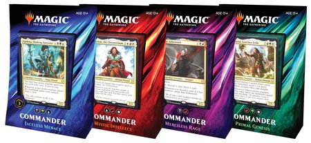 4 Decks All Different 2019 Magic The Gathering Commander Deck Sets Brand New!
