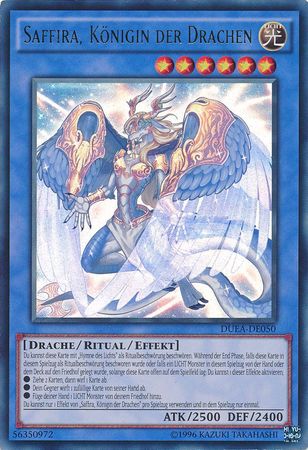 Saffira Konigin der Drachen DUEA DE050 Ultra Rare Unlimited German Yugioh Cards Saffira Konigin der Drachen DUEA DE050 Ultra Rare Unlimited German Yugioh Cards