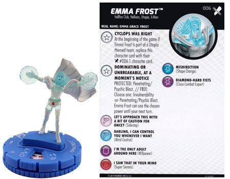 Emma Frost 006 X Men Regenesis Marvel Heroclix X Men Regenesis Wolverine vs Cyclops Singles Emma Frost 006 X Men Regenesis Marvel Heroclix X Men Regenesis Wolverine vs Cyclops Singles