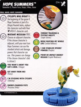 Hope Summers 014 X Men Regenesis Marvel Heroclix Hope Summers 014 X Men Regenesis Marvel Heroclix
