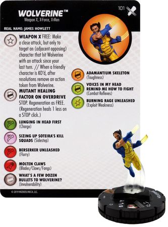 Wolverine 101 X Men Regenesis Marvel Heroclix X Men Regenesis Wolverine vs Cyclops Singles Wolverine 101 X Men Regenesis Marvel Heroclix X Men Regenesis Wolverine vs Cyclops Singles